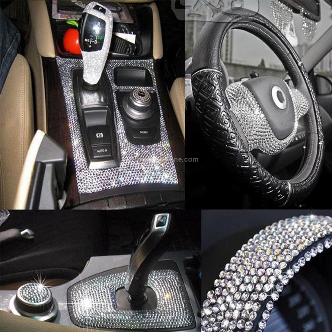 60 PCS / Set Crystal Decorative Stickers Car Sticker Strass 5mm In Strass Crystals DIY Decoration Decal Stickers Rhinestone Flatback Sticker Art Decorations Accessories