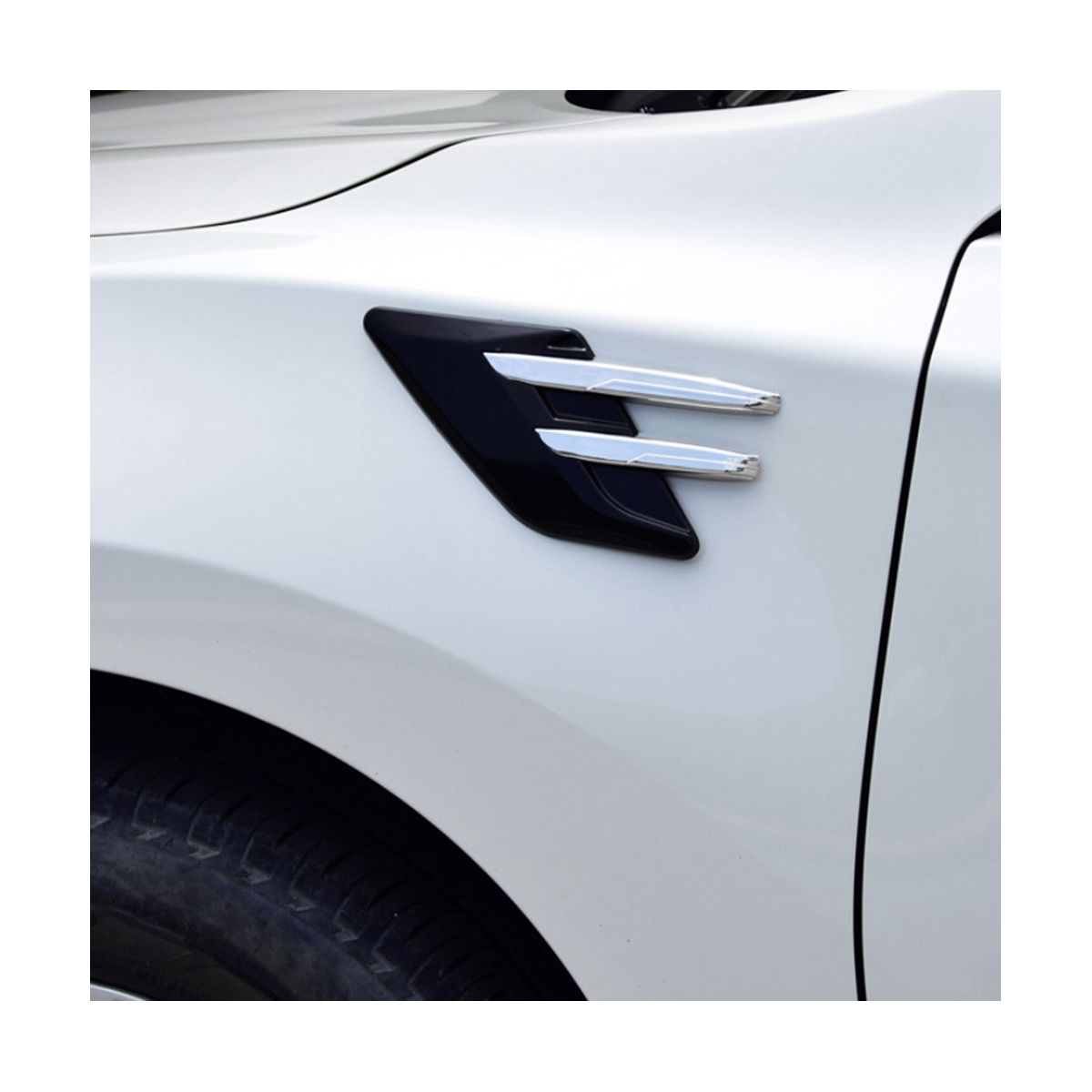 Car Side Air Intake Hood Vent Decoration Car Side Vent Hood Car Personality Modification Exterior Decoration Universal,A