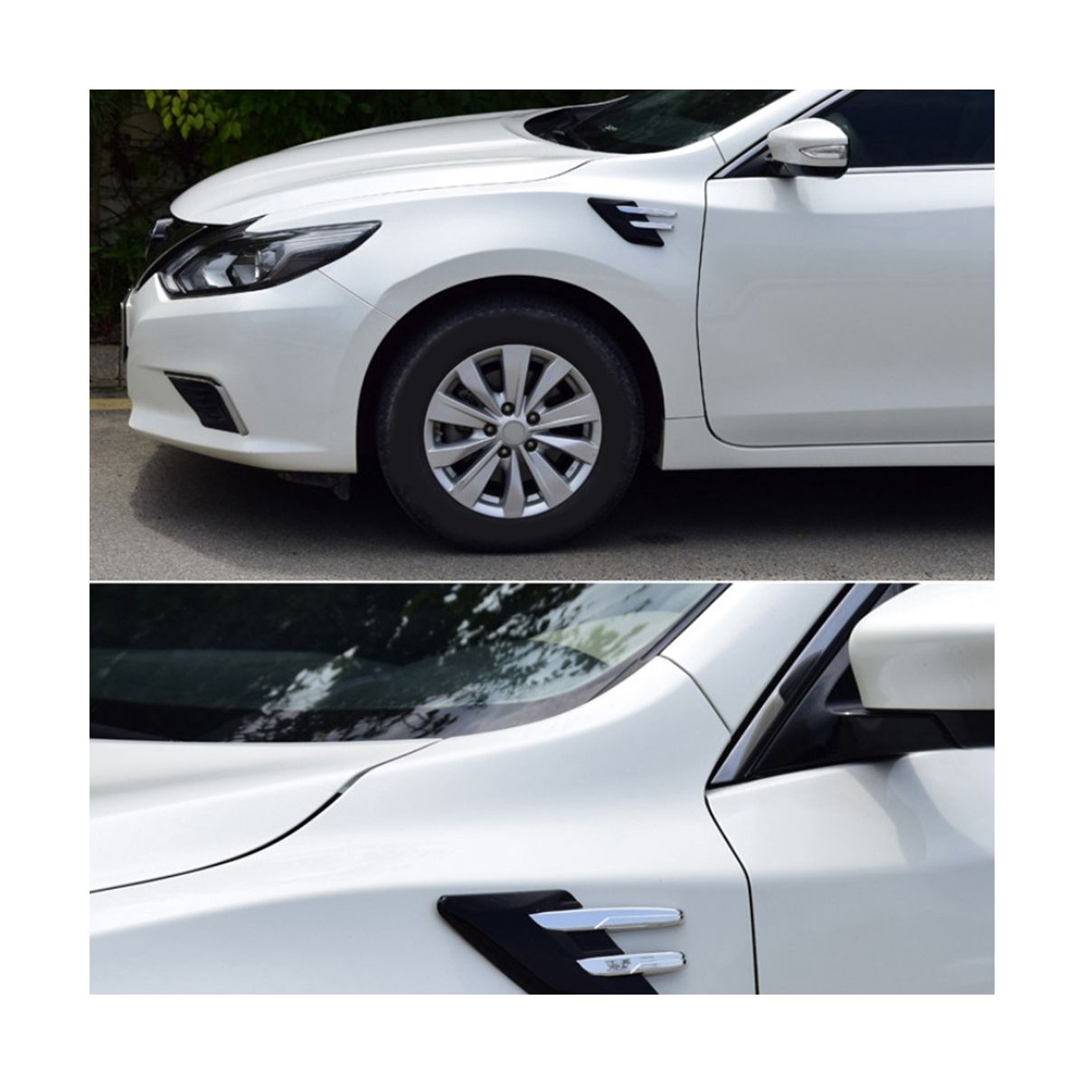 Car Side Air Intake Hood Vent Decoration Car Side Vent Hood Car Personality Modification Exterior Decoration Universal,A