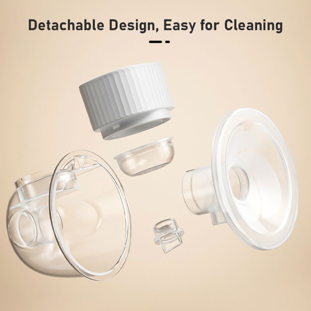 2Pcs Hands Free Wearable Invisible Breast Pump Portable