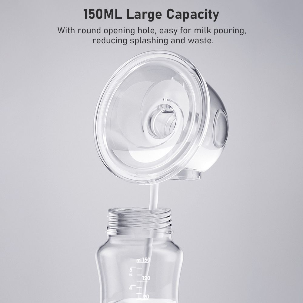 2Pcs Hands Free Wearable Invisible Breast Pump Portable