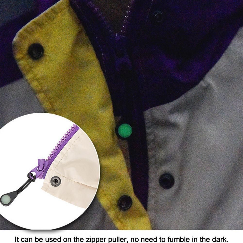 10/20pcs Ultra-Bright Glow In The Dark Night Zipper Pull Ideal Kit Markers For Coats Jackets Rucksacks And Tent Zippers