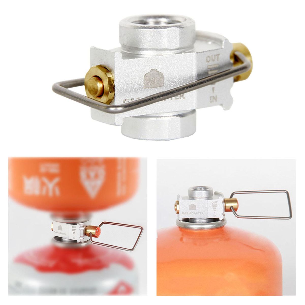 Camping Stove Adapter Refill Shifter Camping Cylinder Tank Flat