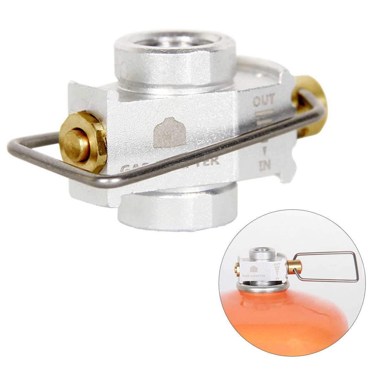 Camping Stove Adapter Refill Shifter Camping Cylinder Tank Flat