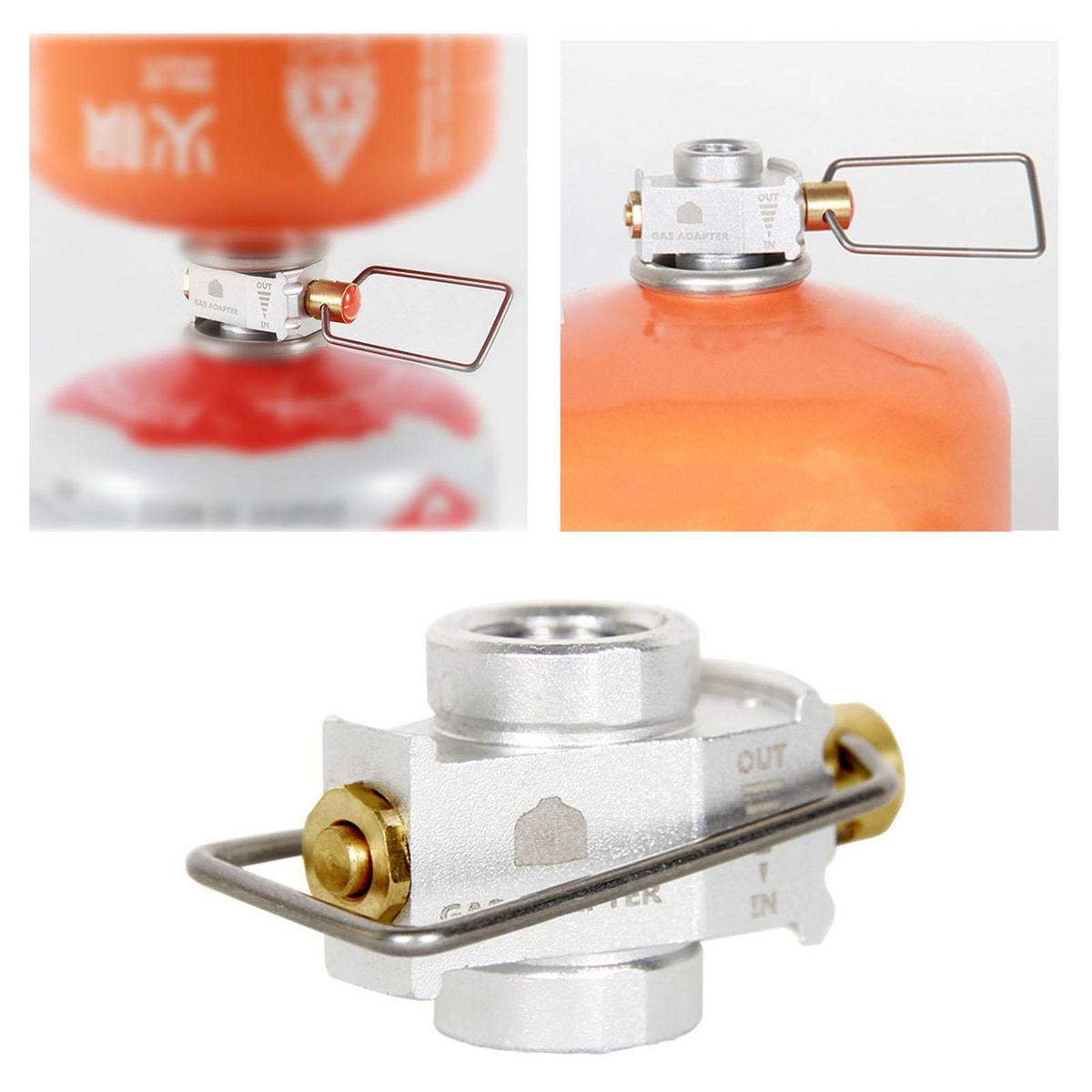 Camping Stove Adapter Refill Shifter Camping Cylinder Tank Flat