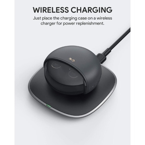 Key Series Noise Cancelling Wireless Earbuds With Wireless Charging Case And Touch Control