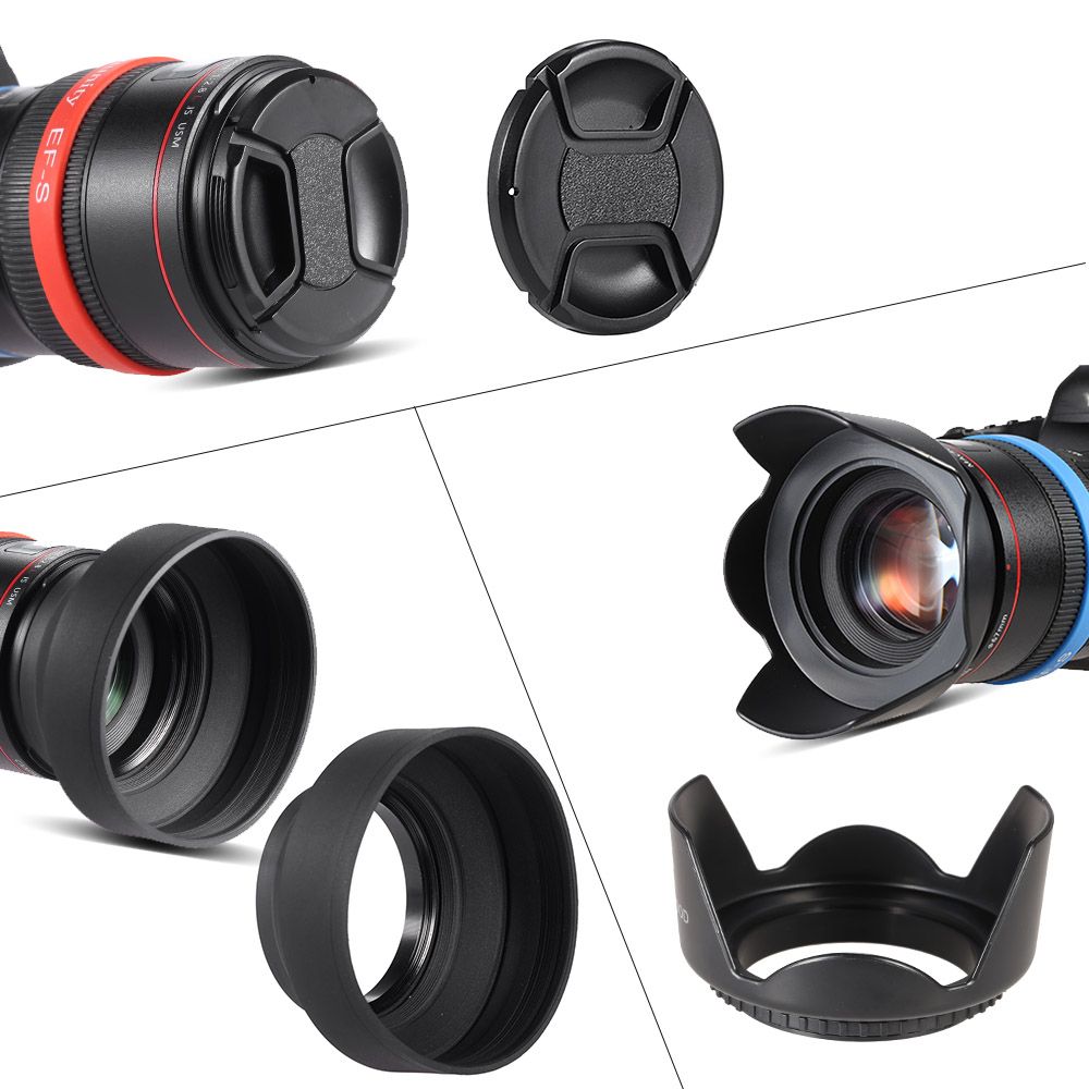 49mm Lens Filter Kit UV+CPL+FLD+ND(ND2 ND4 ND8) With