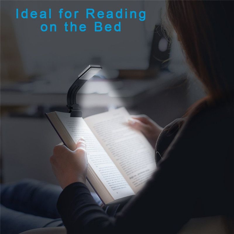 Portable LED Reading Book With Detachable Flexible Clip USB