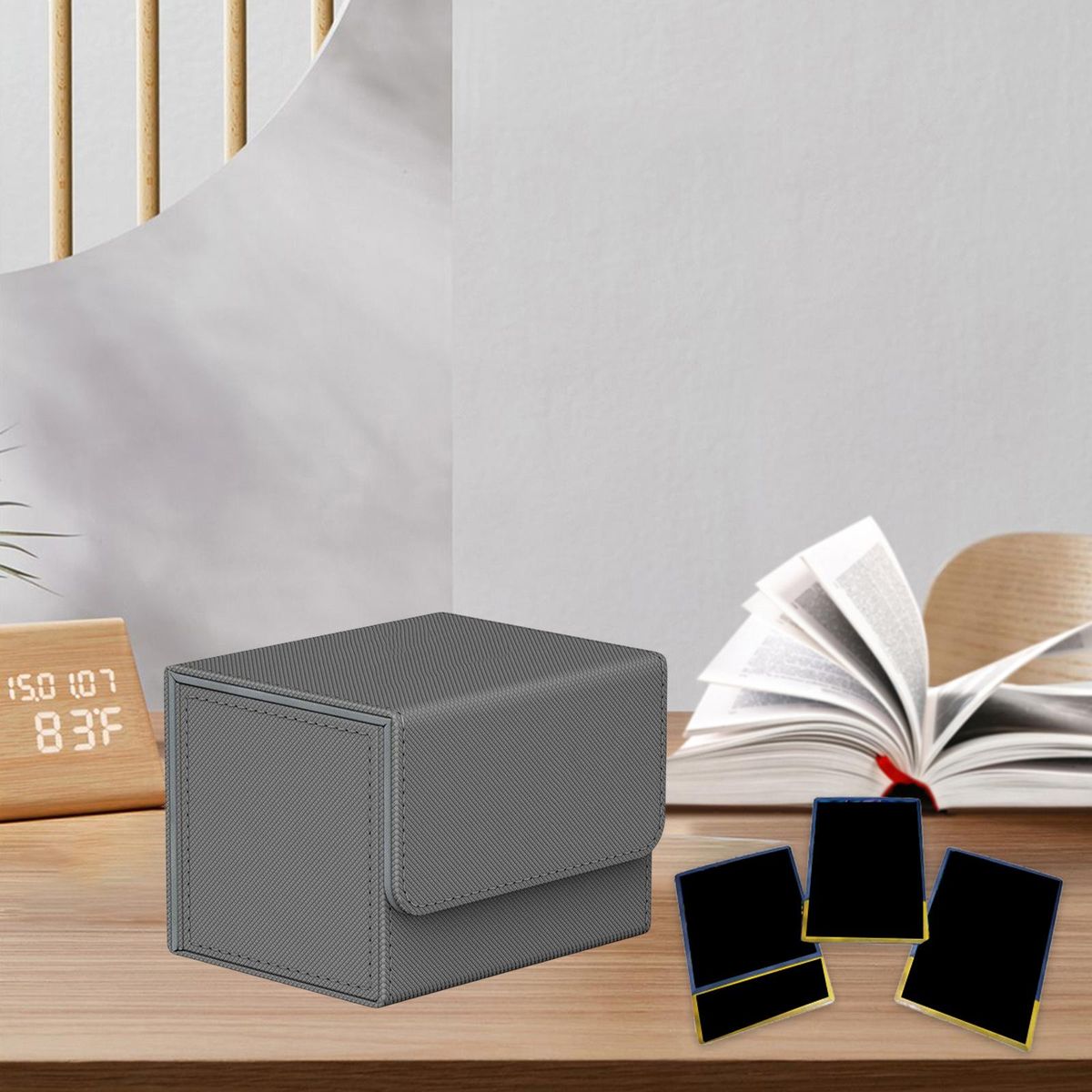 Sturdy Trading Card Deck Box Storage Holder Album Red +