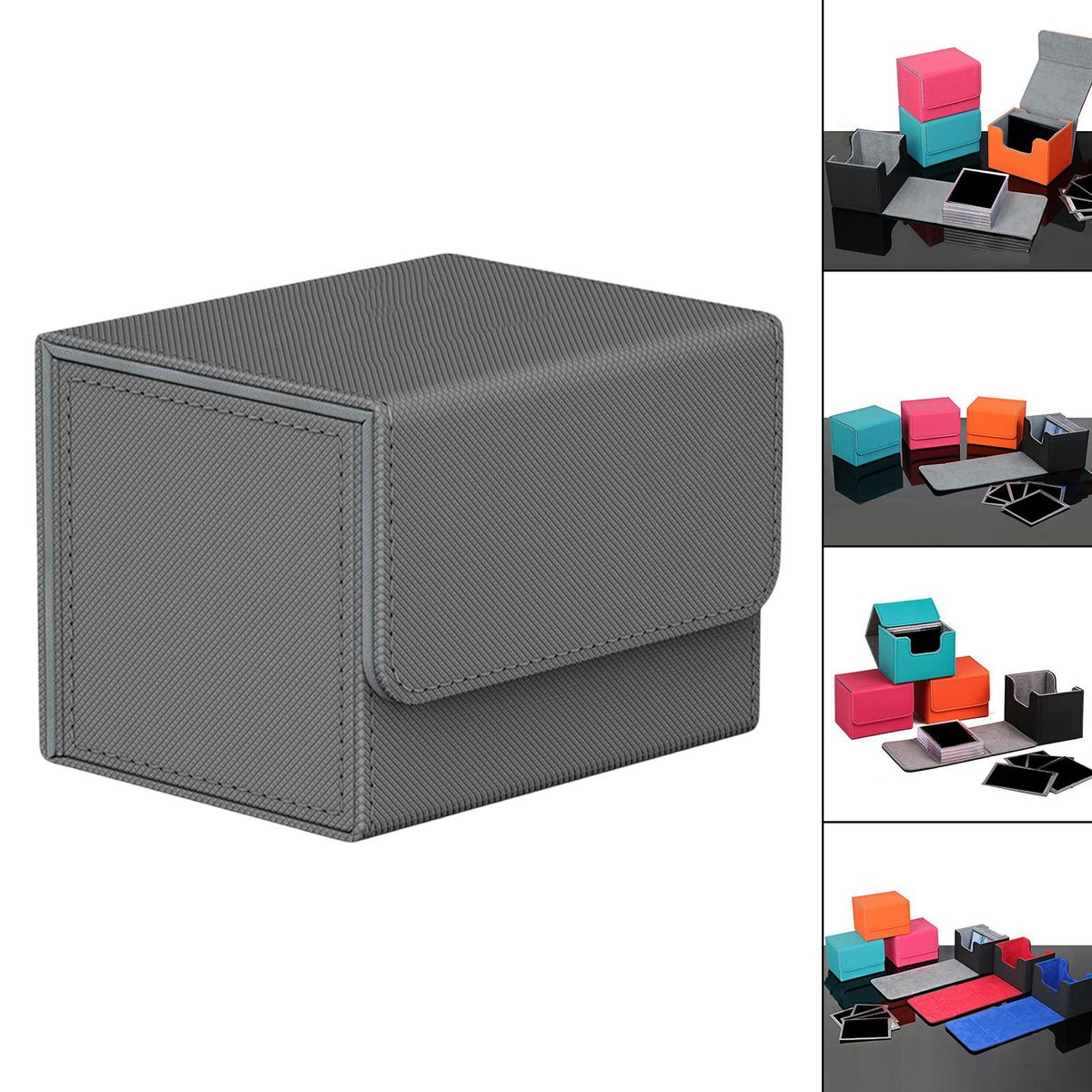 Sturdy Trading Card Deck Box Storage Holder Album Red +