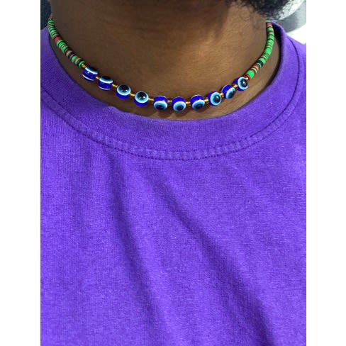 Beaded Men’s Choker - Multicolor