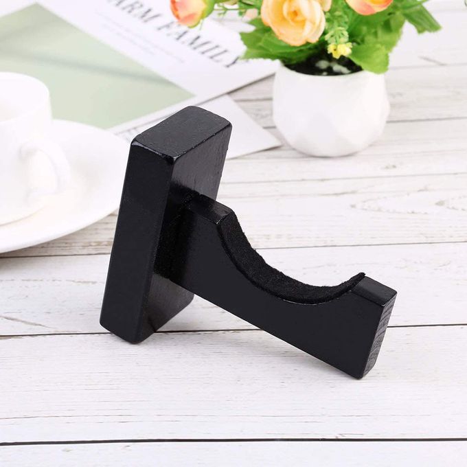 Wooden Baseball Bat Display Rack Horizontal Wall Mount Hanger Black