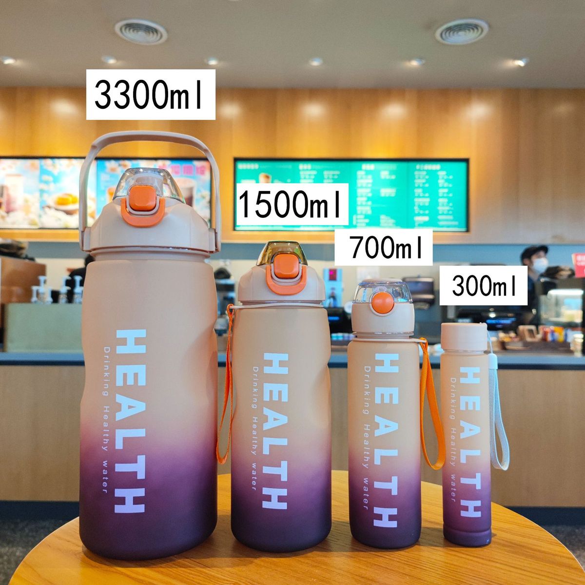 3300ml Family Motivational Waterbottleset-Jumbo Sized