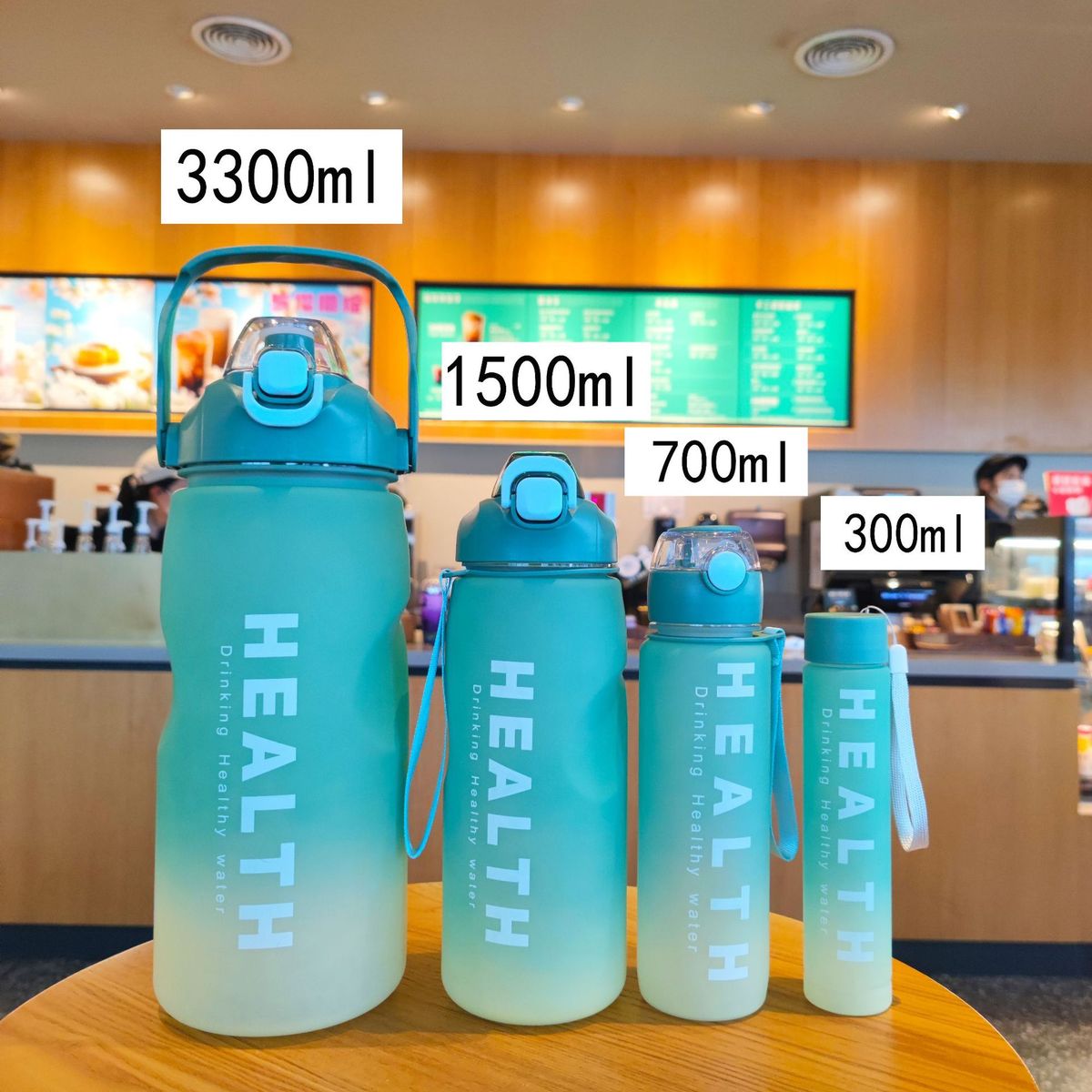 3300ml Family Motivational Waterbottleset-Jumbo Sized