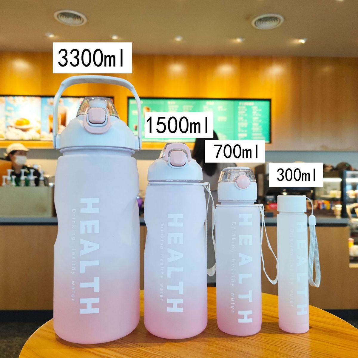 3300ml Family Motivational Waterbottleset-Jumbo Sized