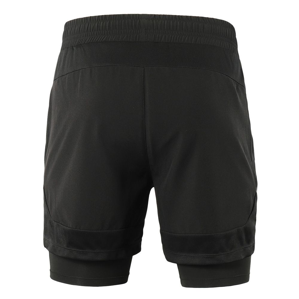 Men 2 In 1 Running Shorts Quick Drying Breathable Active