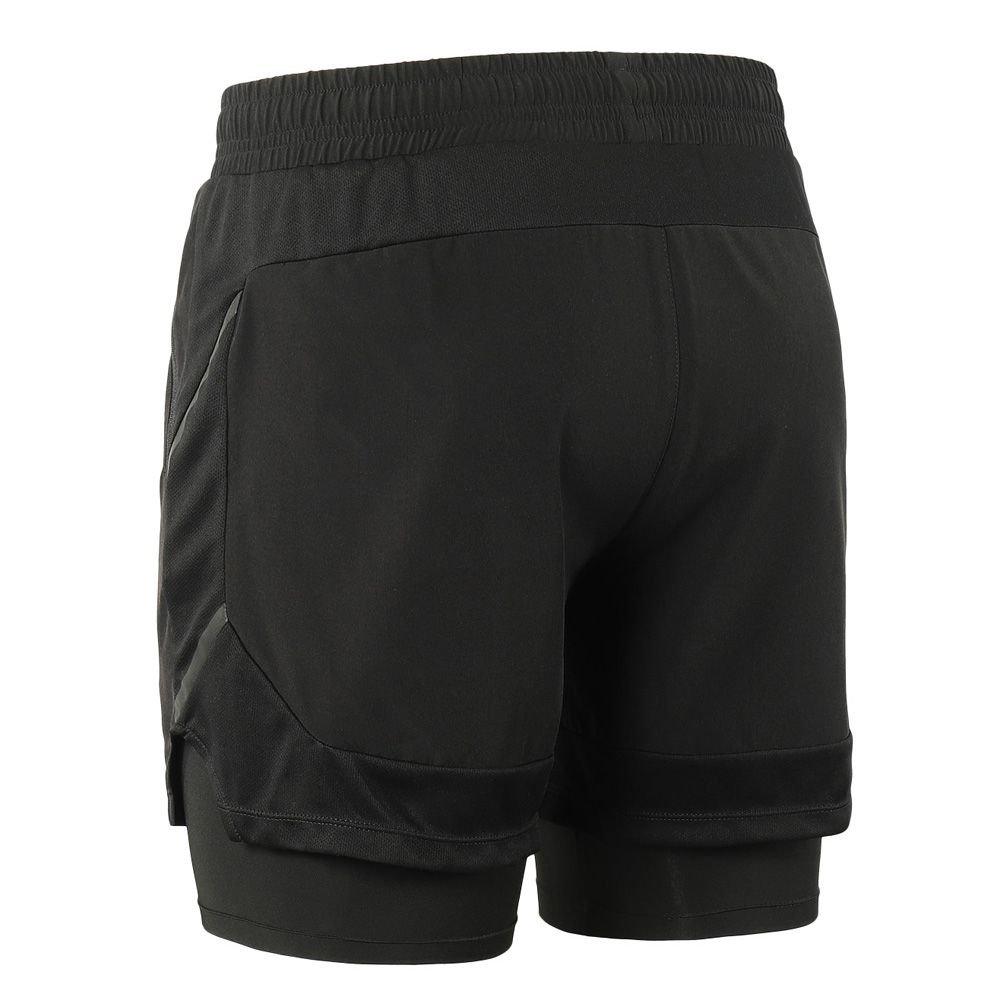 Men 2 In 1 Running Shorts Quick Drying Breathable Active