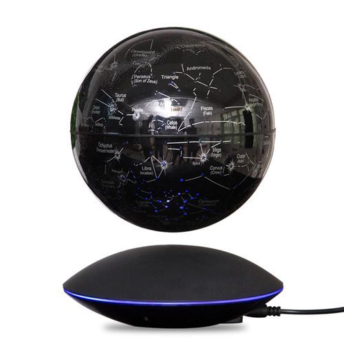 6.0 Inch Magnetic Levitation Floating Globe Map W/LED Light Home Decoration Us Plug