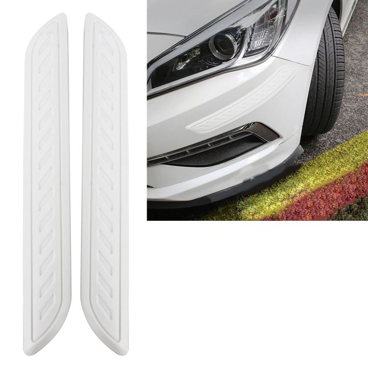 2 PCS Universal Car Rubber Body Bumper Guard Strip Sticker