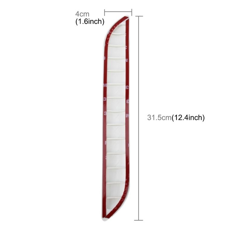 2 PCS Universal Car Rubber Body Bumper Guard Strip Sticker