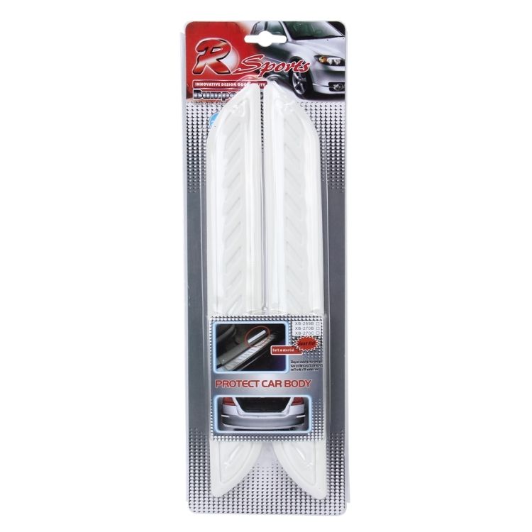 2 PCS Universal Car Rubber Body Bumper Guard Strip Sticker