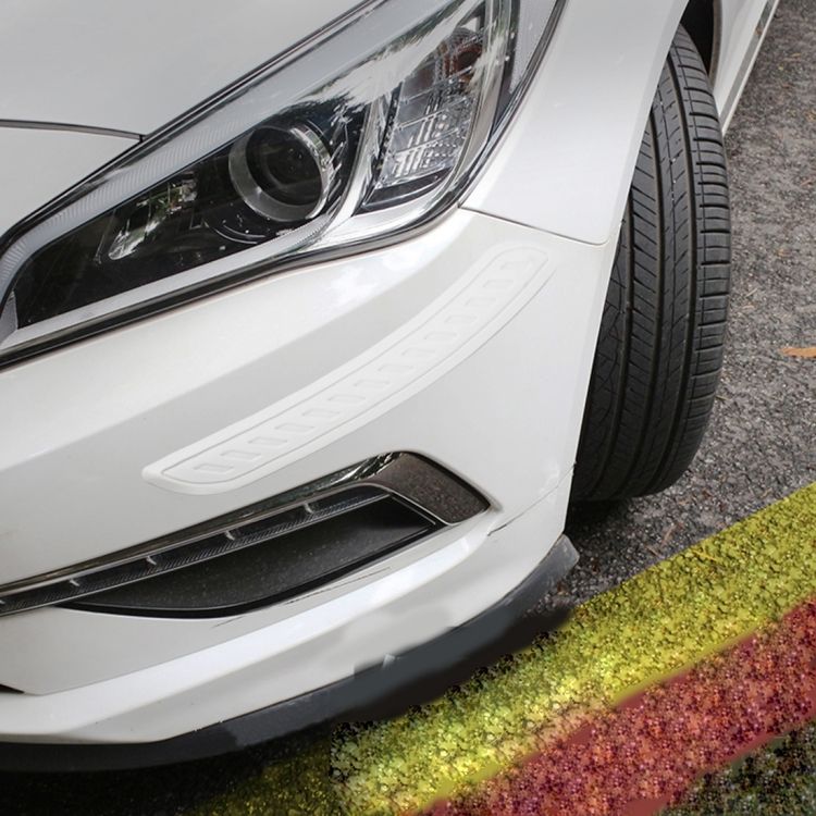2 PCS Universal Car Rubber Body Bumper Guard Strip Sticker