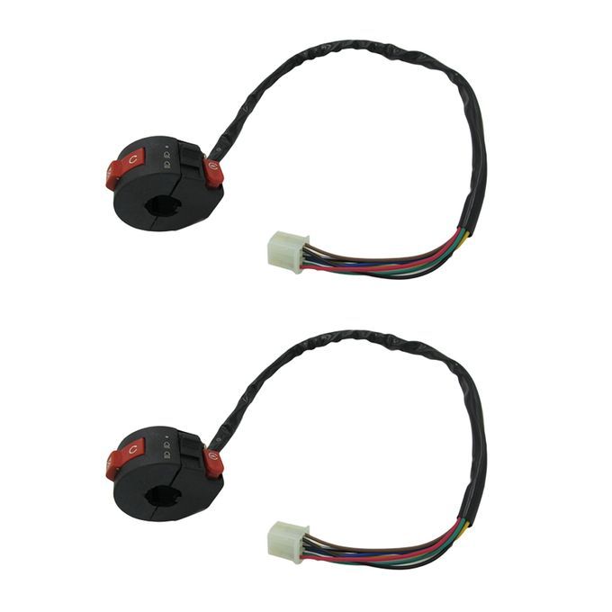 2Pcs 7 Wire Kill Start Light Switch Button Housing For 110cc 125cc ATV