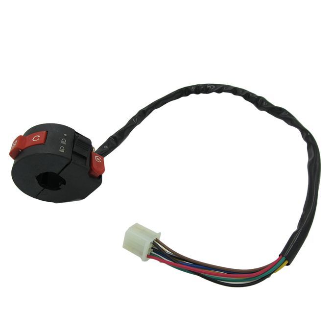 2Pcs 7 Wire Kill Start Light Switch Button Housing For 110cc 125cc ATV