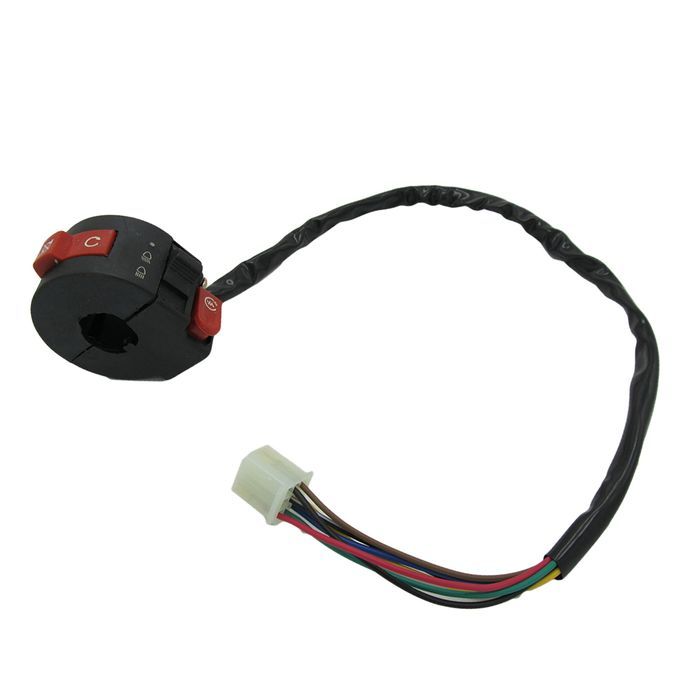 2Pcs 7 Wire Kill Start Light Switch Button Housing For 110cc 125cc ATV