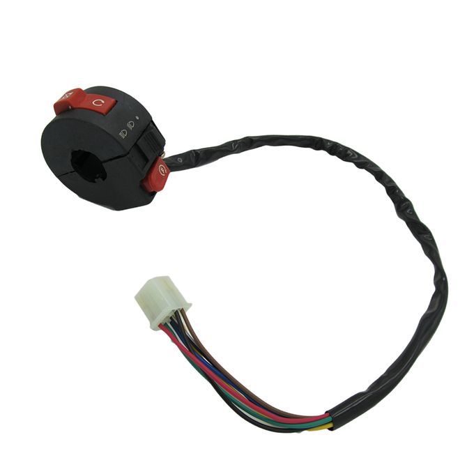 2Pcs 7 Wire Kill Start Light Switch Button Housing For 110cc 125cc ATV