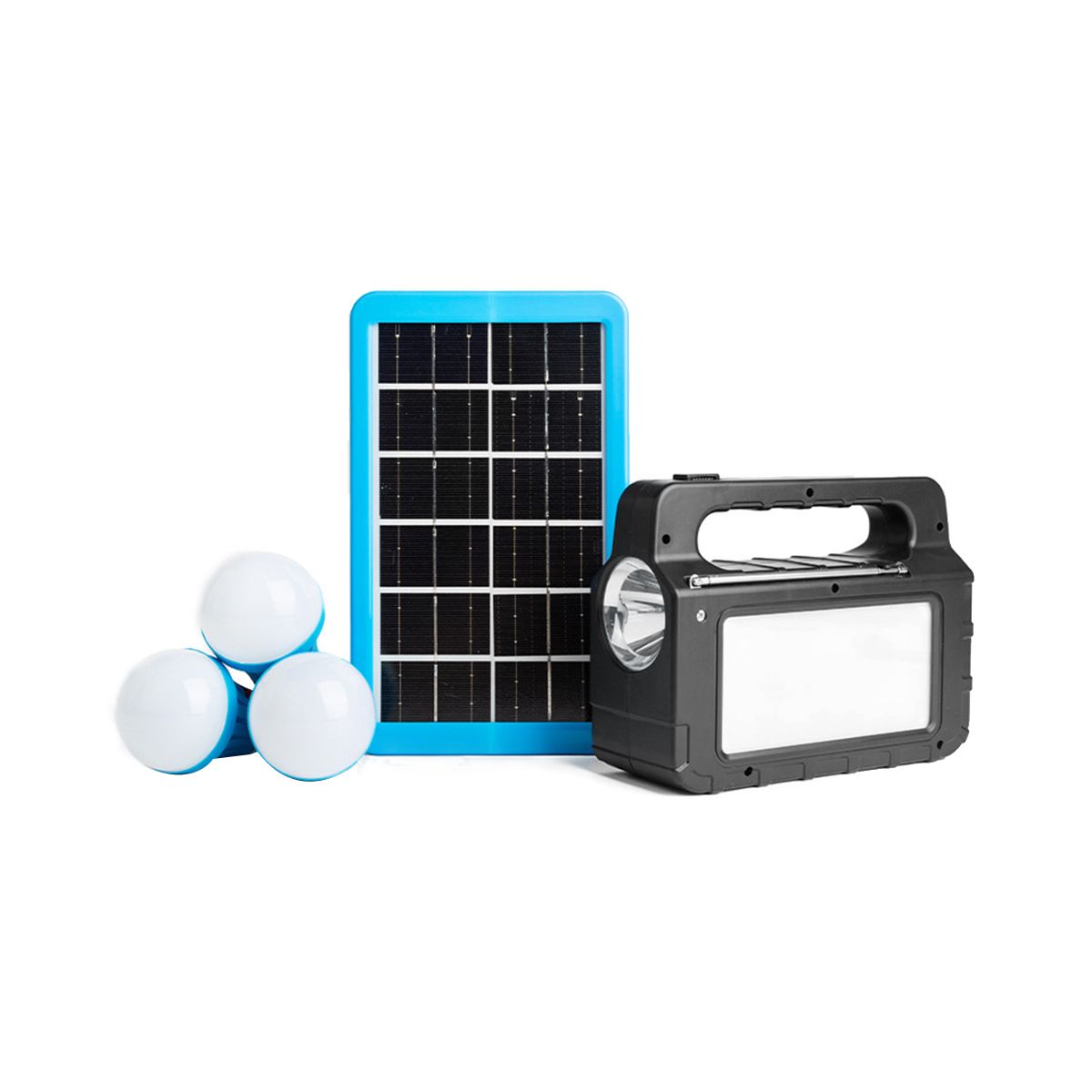 Camping Solar Panel Light 3  Set with Radio Energy Saving Solar Light Outdoor Indoor Rechargeable LED Light