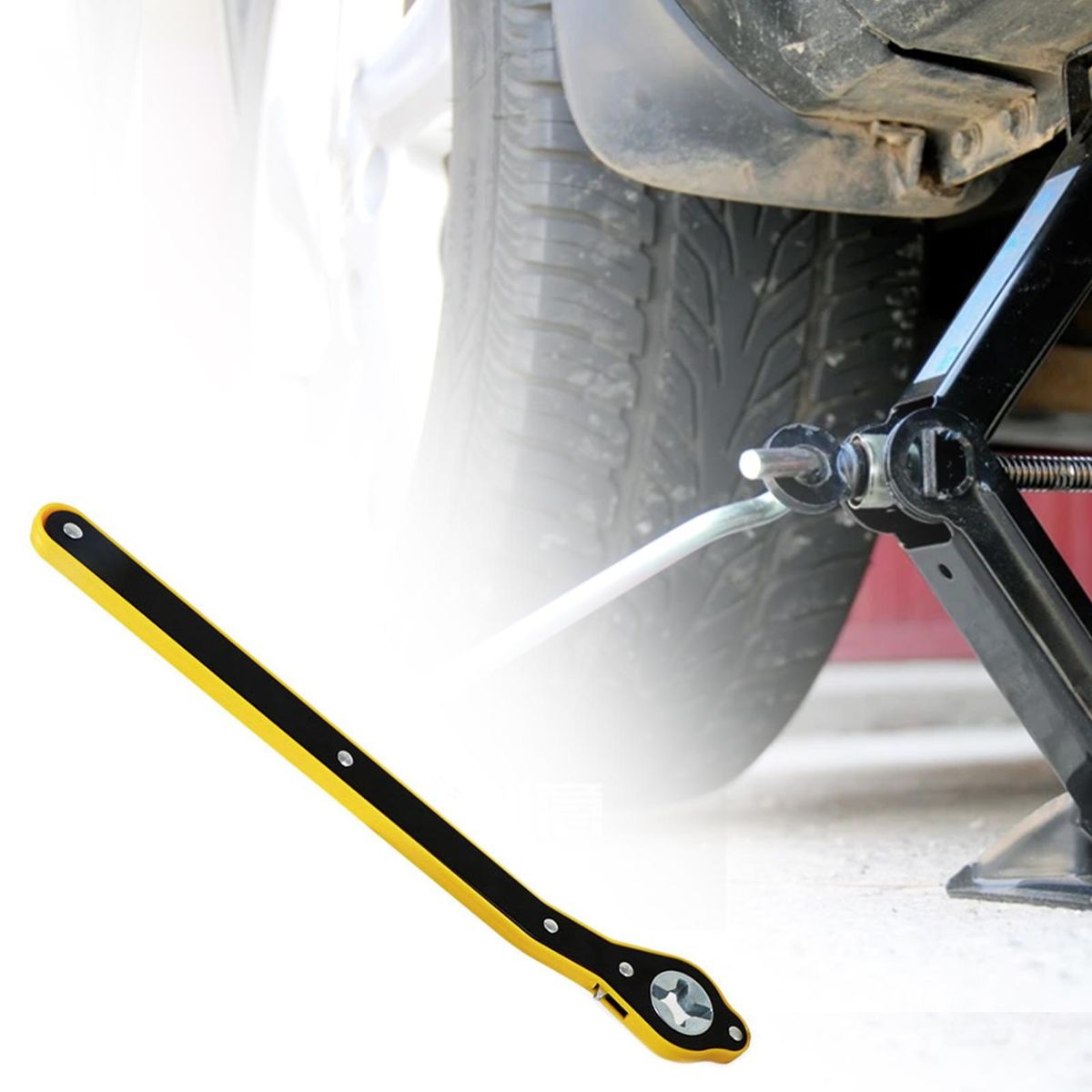 Wrench Labor-saving Steel Cross Hole Ratchet Jack Wrench