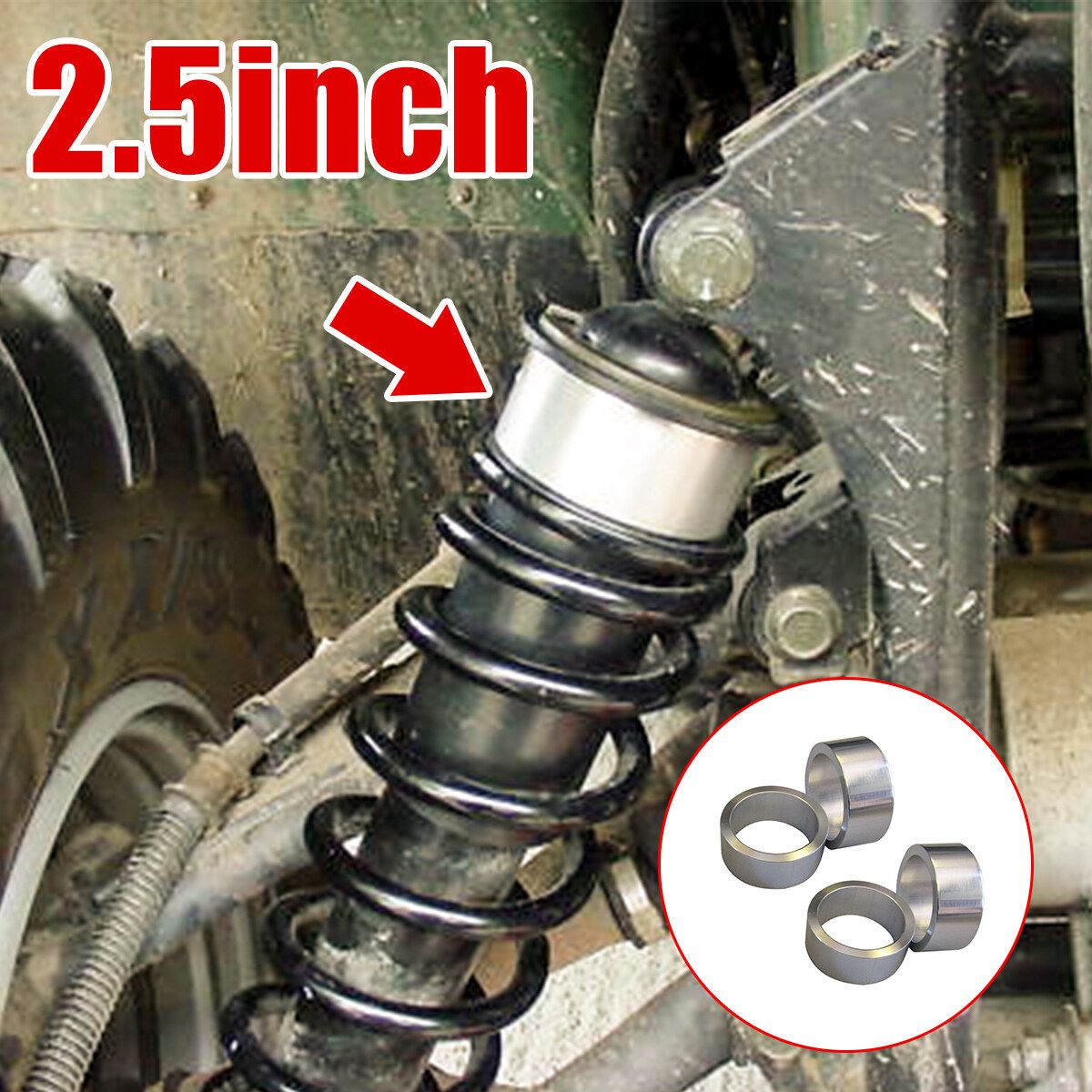 2.5" Lift Spacer Kit For Honda Rancher Recon 230 250 300 350 400 420 ATV