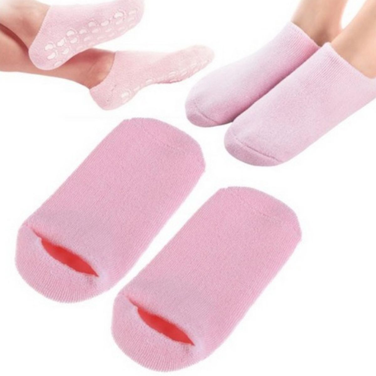 Women Socks Pure Color Non Slip Invisible Cotton Sock Soft