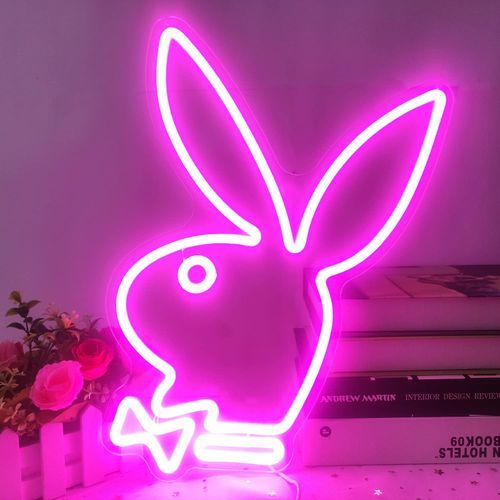 Playboy Bunny LED Neon Sign Light Wall Bar Living Room