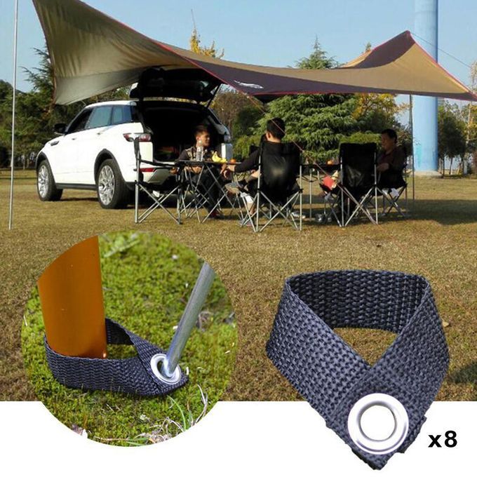 8x Tent Nail Fixing Buckle Camping Picnic Canopy Frame Pole Holder