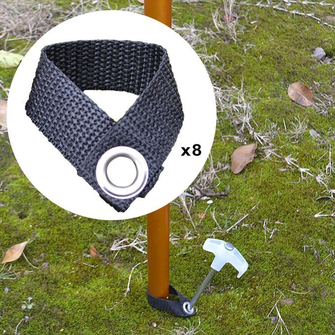 8x Tent Nail Fixing Buckle Camping Picnic Canopy Frame Pole Holder