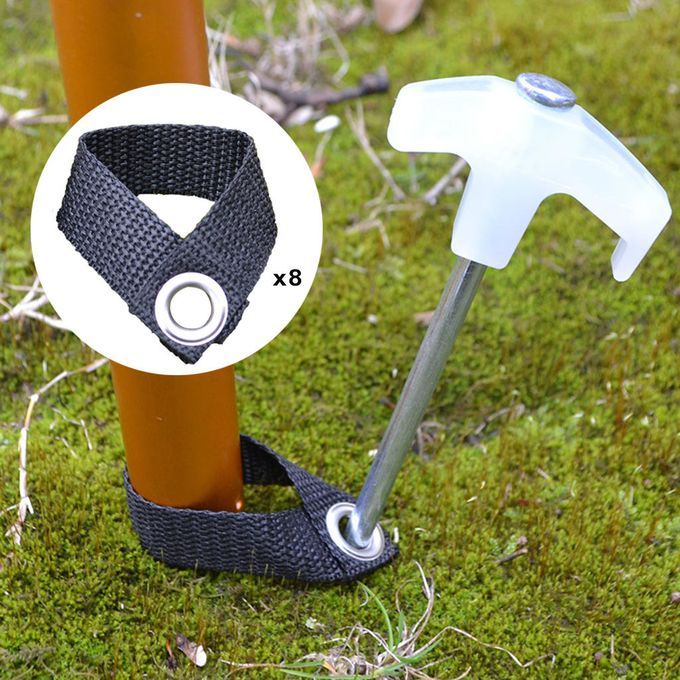 8x Tent Nail Fixing Buckle Camping Picnic Canopy Frame Pole Holder