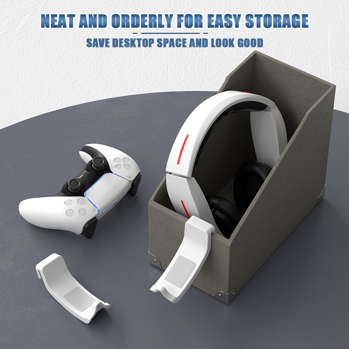 Game Handle Storage Stand Game Handle Hanger White