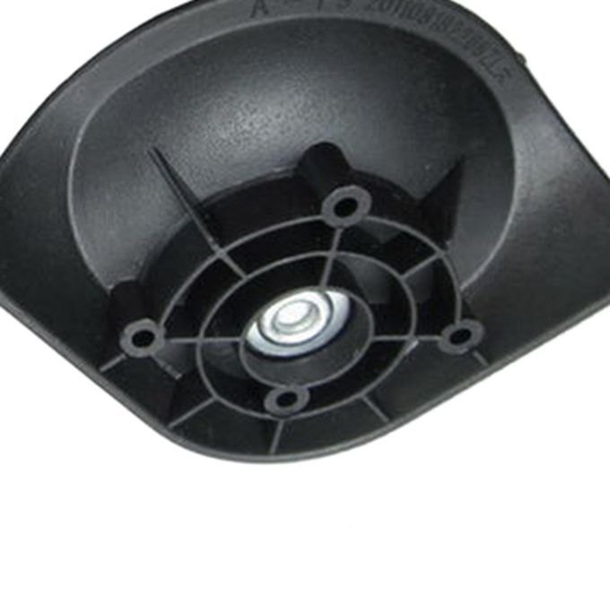 2x Luggage Mute Wheel Heavy Duty Wear Resistant Black Without Brake