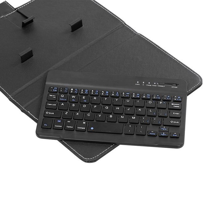 PU Leather BT Wireless Keyboard Cover-Black