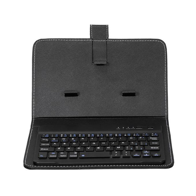 PU Leather BT Wireless Keyboard Cover-Black