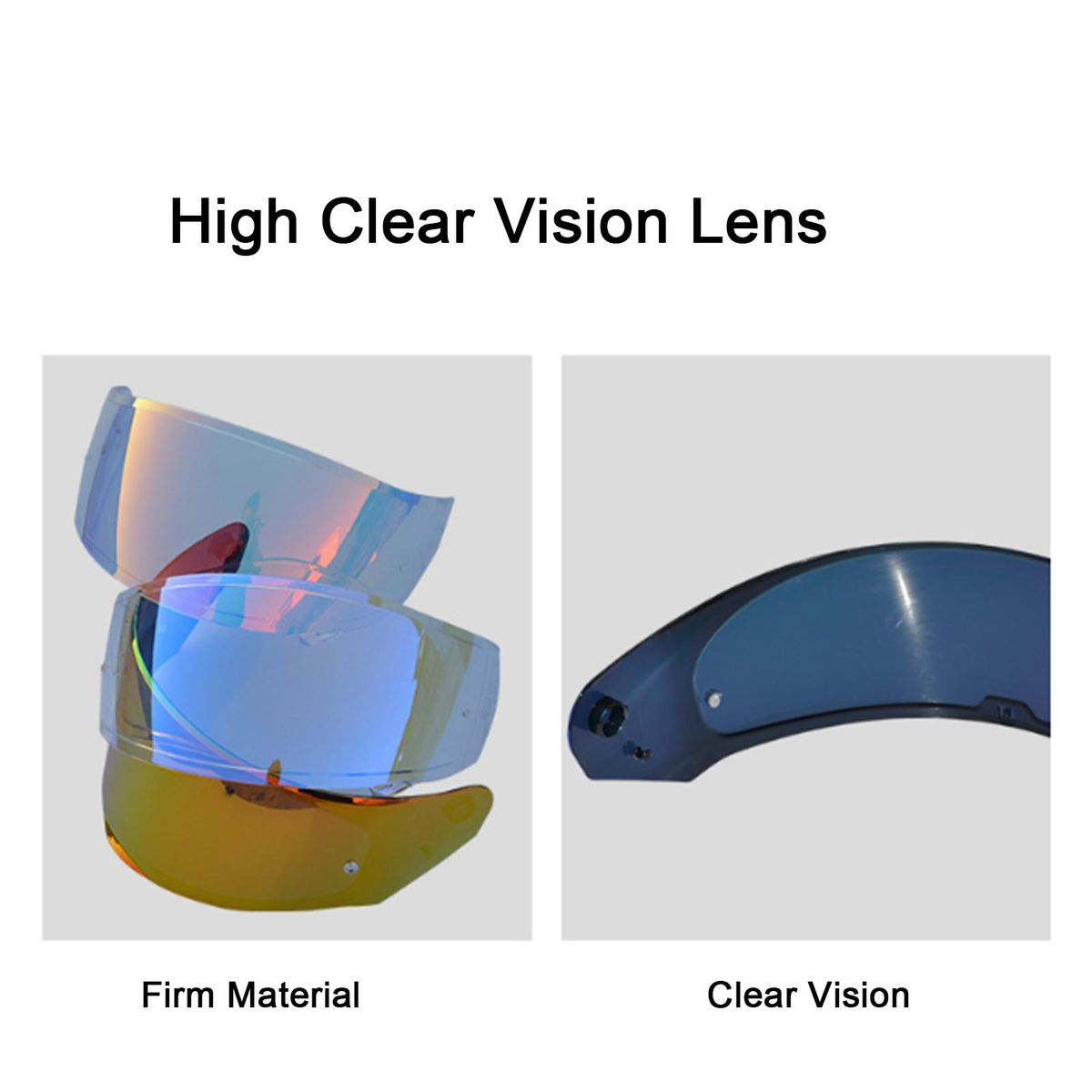 Motorcycle High Clear Helmets Lens Fashion UV-Resistant Windshield Protective Cover Replacement for FF320 328 353 800