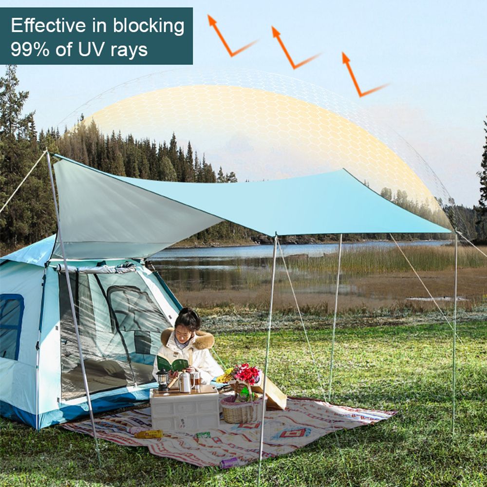 Outdoor Tent Sunscreen Shade Canopy Waterproof Square Tent