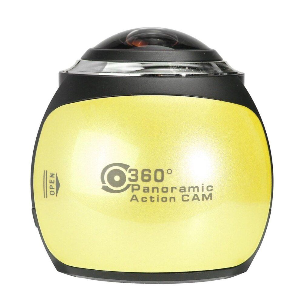 Waterproof 360° Panoramic WiFi 4K Ultra HD VR Action Camera Sport DV Camcorder Yellow Yellow