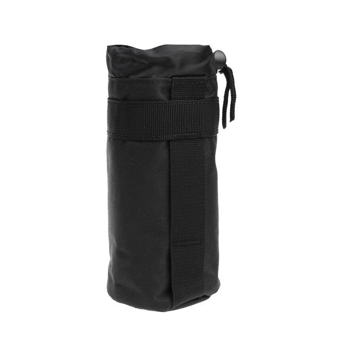 Outdoor  Water Bottle Pouch Holder Carrier Molle Kettle Black