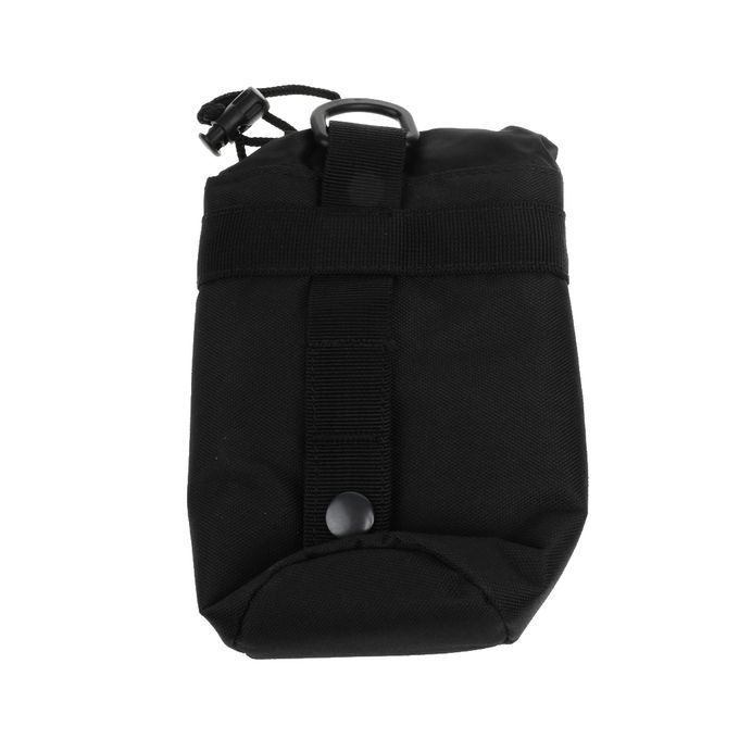 Outdoor  Water Bottle Pouch Holder Carrier Molle Kettle Black