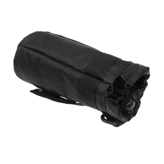 Outdoor  Water Bottle Pouch Holder Carrier Molle Kettle Black