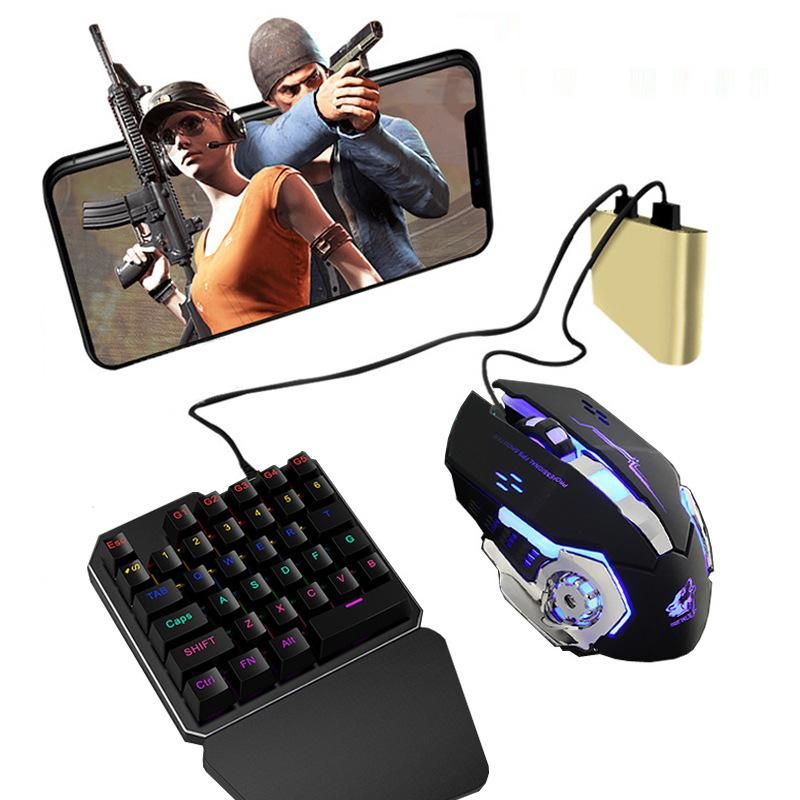 D6 Pubg Mobile Phone Game Keyboard Mouse Converter Adapter