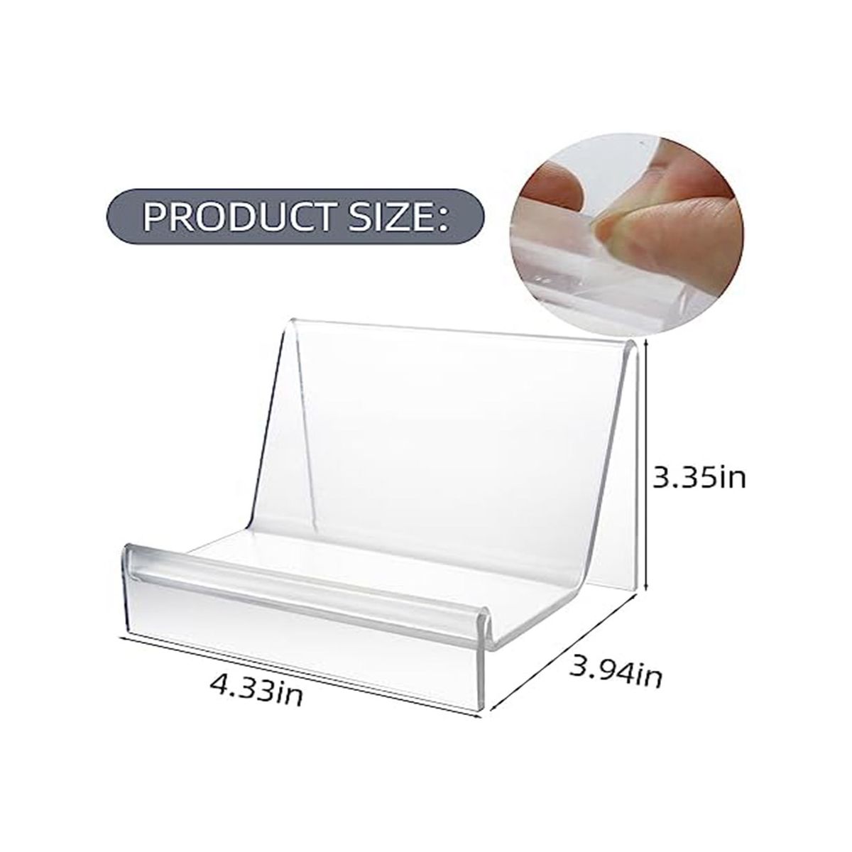 6 Pack Purse Display Stand Acrylic, Clear Acrylic Wallet